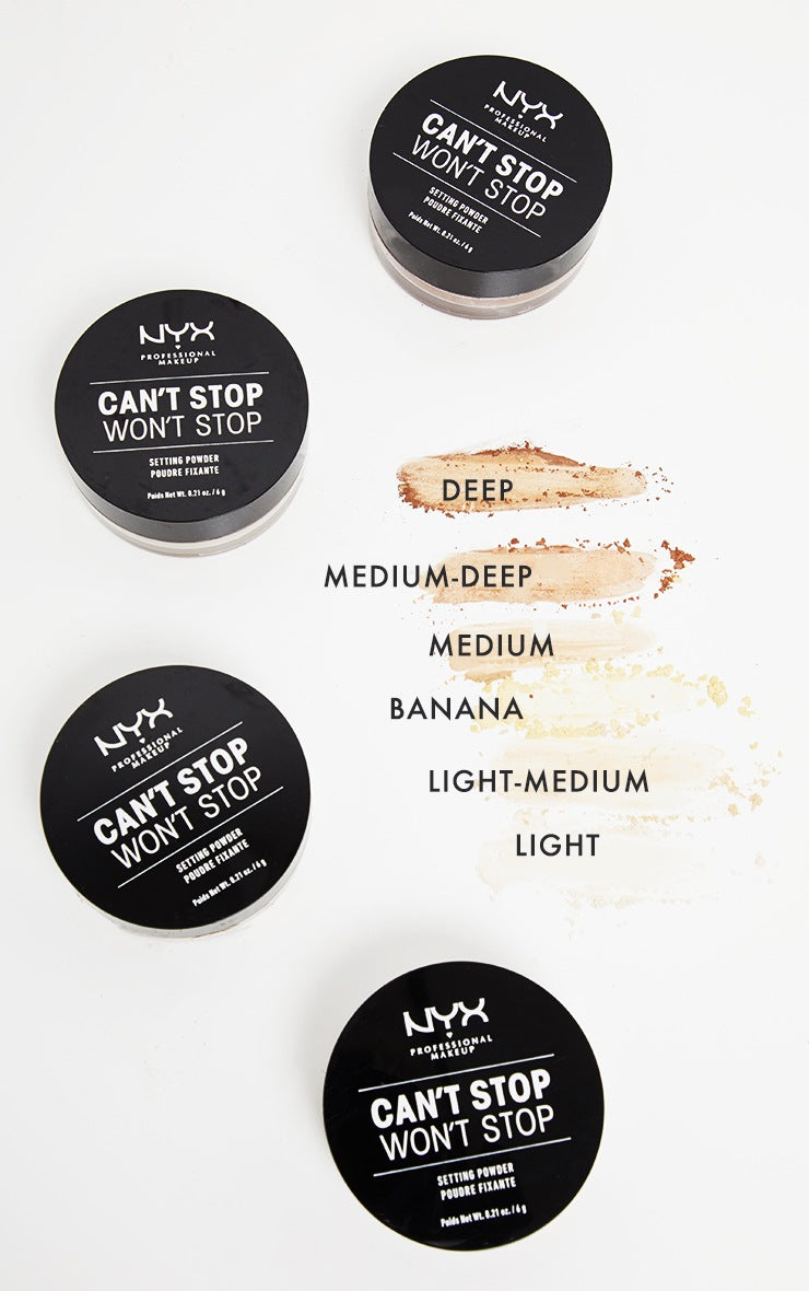 NYX Poudre libre fixante Can't Stop Won't Stop