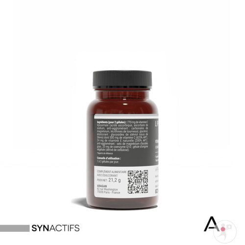 Aragan Synactifs Liposo-c Actifs® - Énergie & Immunité - Vitamine C Liposomale - 40 Gélules