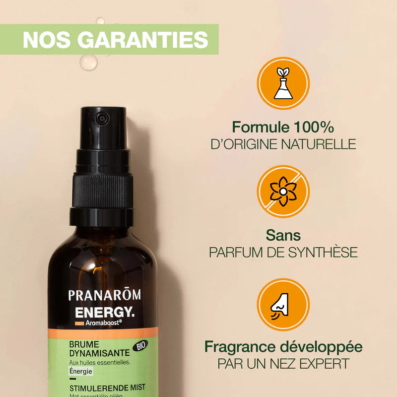 Pranarôm Aromaboost Energy Spray Bio 50 ml