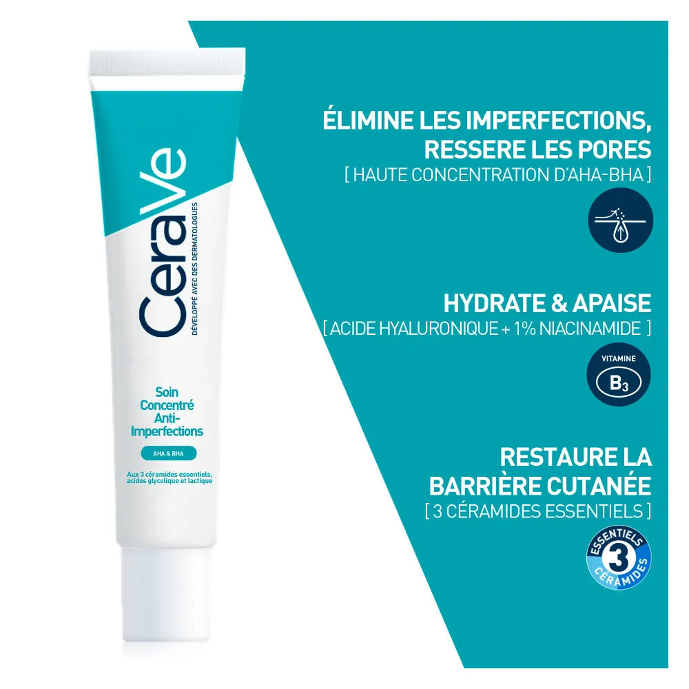 CeraVe Soin Concentré Anti-Imperfections Tube 40ml