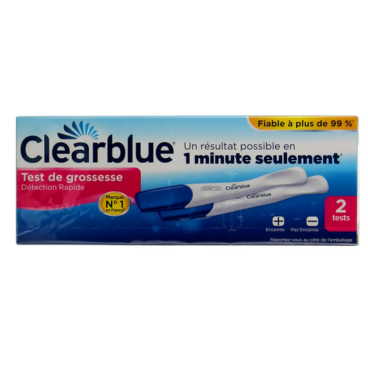 Clearblue Test De Grossesse Détection Rapide 2 Pièces