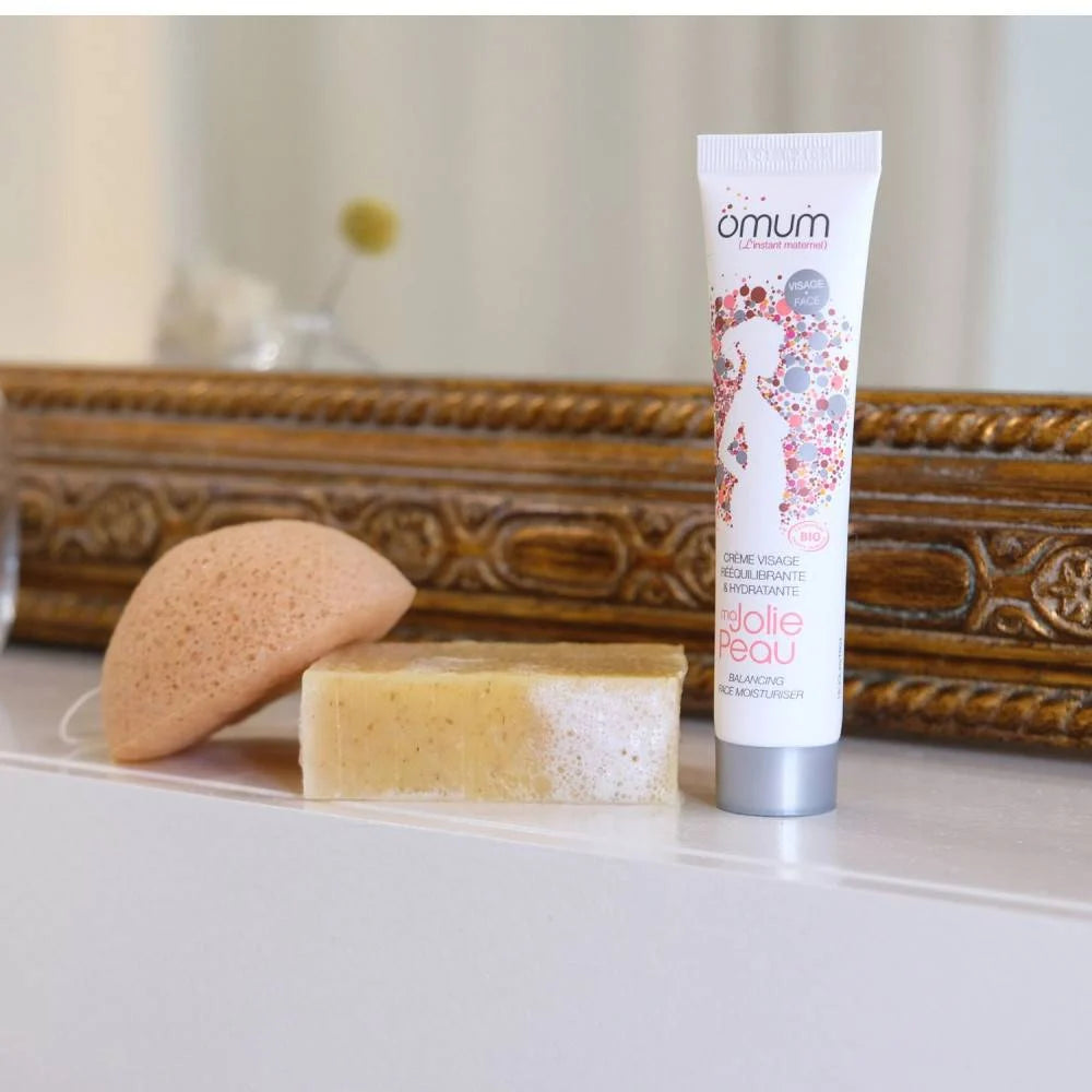Omum - 1,2,3. Bonne Mine - Coffret de soins visage 100% naturels grossesse & post-grossesse - Bio