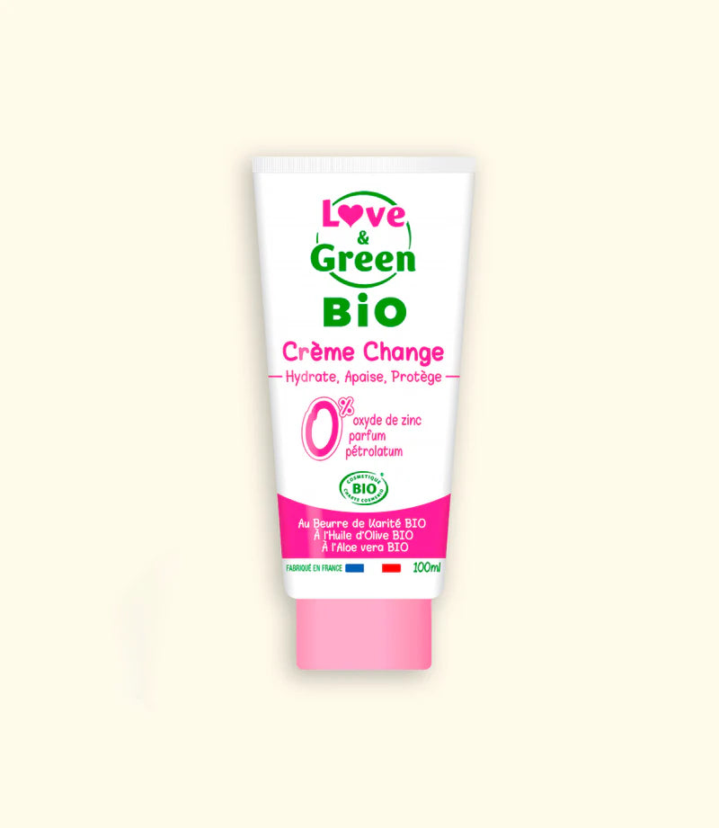 Love & Green Crème Change Bio - Hydrate, Apaise, Protège - 100 ml