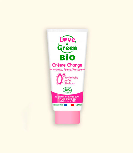 Love & Green Crème Change Bio - Hydrate, Apaise, Protège - 100 ml