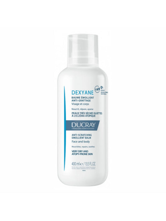 Ducray Dexyane Baume Émollient Anti-Grattage Visage Corps Peaux Très Sèches 400ml