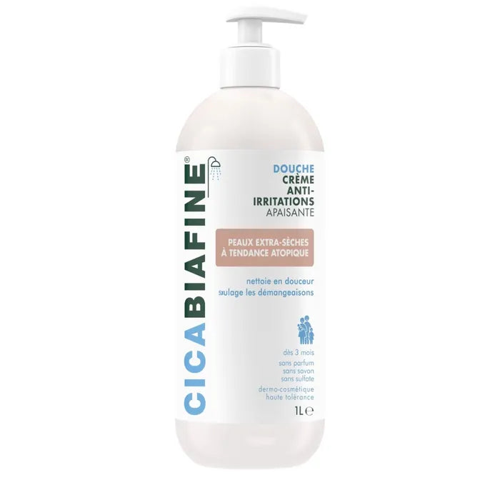 Cicabiafine Crème douche anti-irritations apaisante 1L