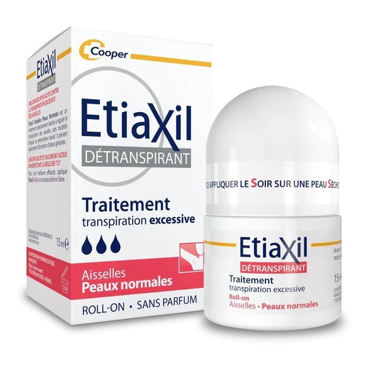 Etiaxil Détranspirant Aisselles Peaux Normales Transpiration Excessive Roll-On 15 ml