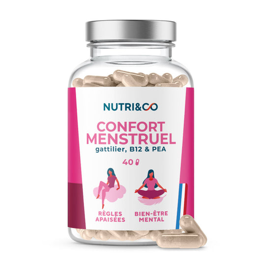 Nutri&Co Confort Menstruel Règles Apaisées et Bien-être mental 40 Gélules