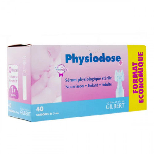 Physiodose Gilbert Physiodose Sérum Physiologique 40 X 5 ml