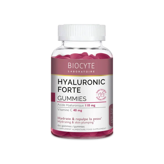 Biocyte Hyaluronic Forte Gummies - Hydrate et Repulpe la Peau - 60 Unités