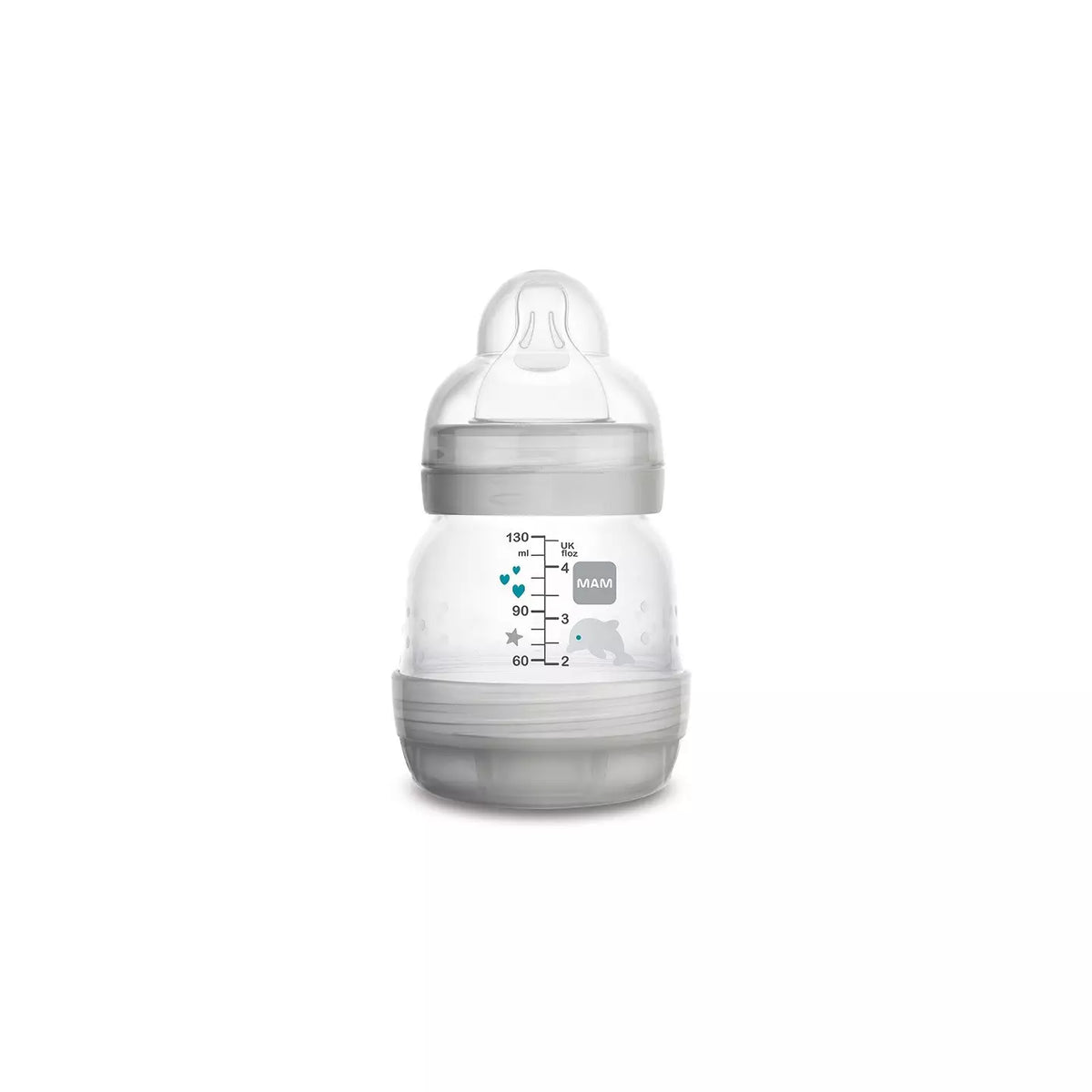 MAM Biberon Easy Start/Anti-Colique - 130ml - Sable - Tétine Débit 0