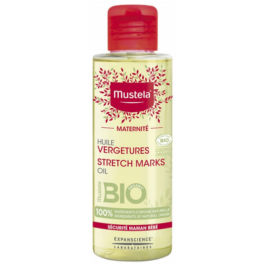 Mustela Maternité Huile Vergetures Sans Parfum Bio 105 ml