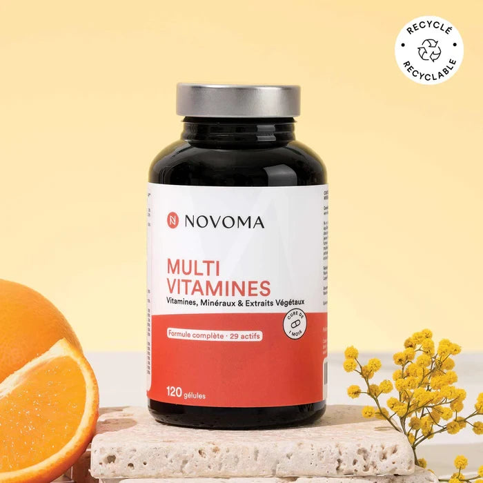 Novoma Multivitamines Vitamines Minéraux & Extraits Végétaux 120 Gélules