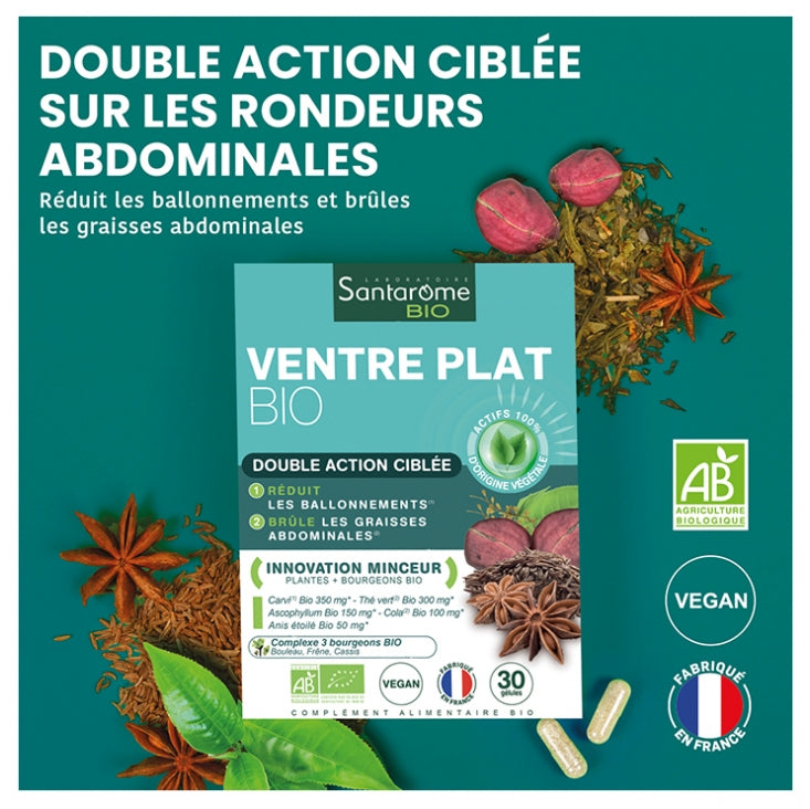 Santarome Ventre Plat Bio - 30 Gélules