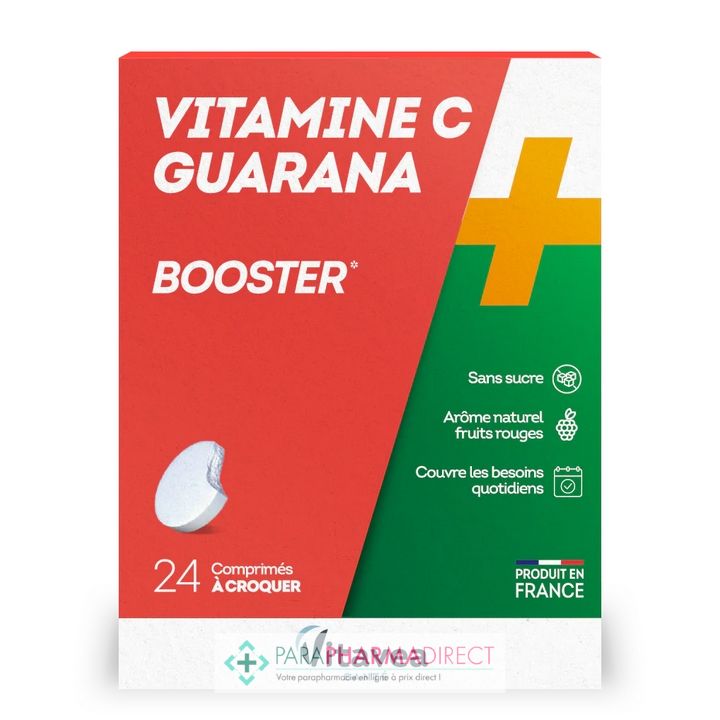 Vitavea Vitamine C + Guarana Booster 24 comprimés à croquer