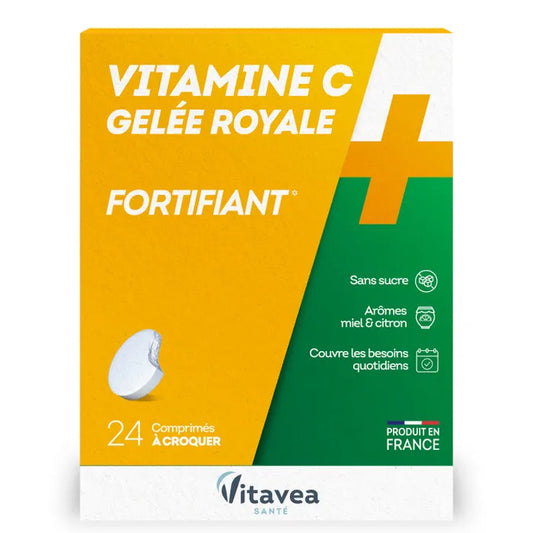 Vitavea Vitamine C + Gelee Royale 24 comprimés à croquer