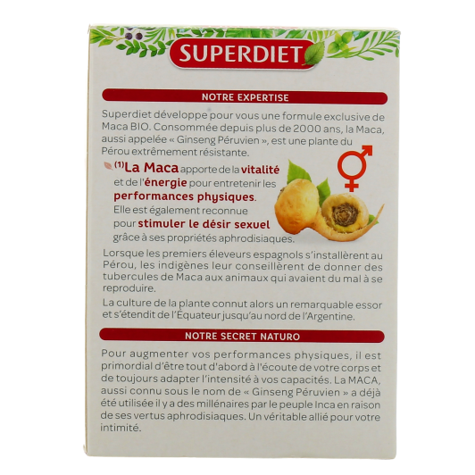 Superdiet Maca Bio - 90 Comprimés