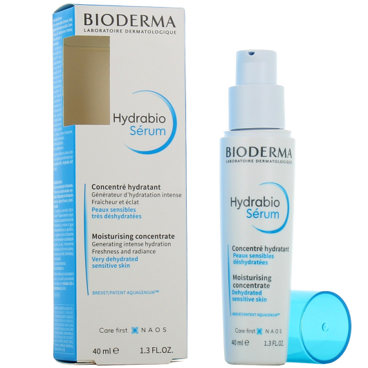 Bioderma Hydrabio Sérum Concentré Hydratant Peaux Sensibles Déshydratées Flacon Pompe 40ml