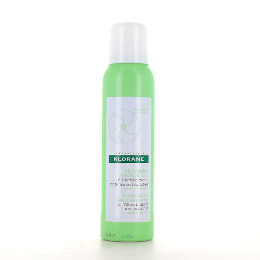 Klorane Déodorants Déodorant - Spray à l Althéa Blanc Efficacité 24H - Peaux Sensibles 125 ml